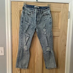 Abercrombie & Fitch Distressed Blue Jeans